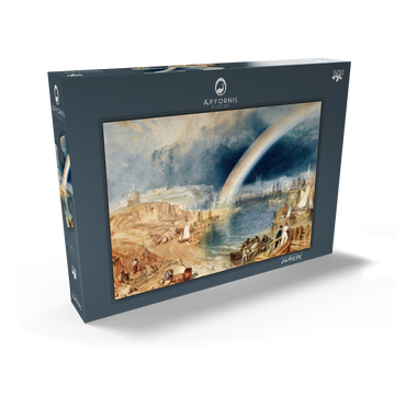 Darstellung des Puzzle Motivs Plymouth with a Rainbow 500 Puzzle Schachtel Ansicht2