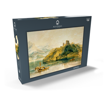 Darstellung des Puzzle Motivs Château de Rinkenberg, on the Lac de Brienz, Switzerland 1000 Puzzle Schachtel Ansicht2