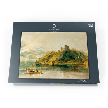 Darstellung des Puzzle Motivs Château de Rinkenberg, on the Lac de Brienz, Switzerland 1000 Puzzle Schachtel Ansicht3