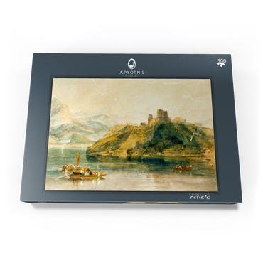 Darstellung des Puzzle Motivs Château de Rinkenberg, on the Lac de Brienz, Switzerland 500 Puzzle Schachtel Ansicht3