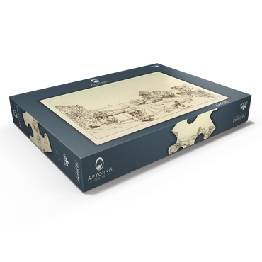 Darstellung des Puzzle Motivs Water Cress Gatherers ( (Liber Studiorum, part XIII) 1000 Puzzle Schachtel Ansicht1