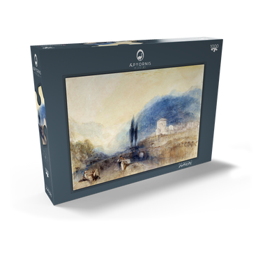 Darstellung des Puzzle Motivs Bellinzona 1000 Puzzle Schachtel Ansicht2