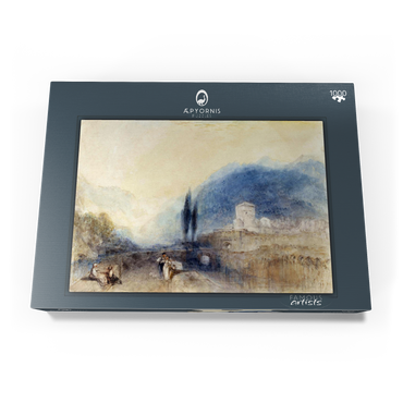 Darstellung des Puzzle Motivs Bellinzona 1000 Puzzle Schachtel Ansicht3