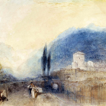 Darstellung des Puzzle Motivs Bellinzona 200 Puzzle 3D Modell