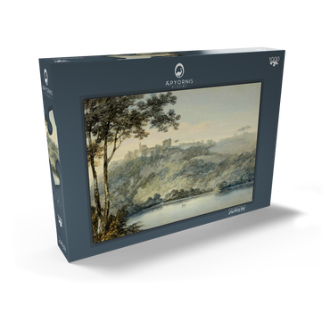 Darstellung des Puzzle Motivs Lake Nemi and the Town of Genzano 1000 Puzzle Schachtel Ansicht2