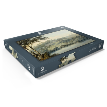 Darstellung des Puzzle Motivs Lake Nemi and the Town of Genzano 100 Puzzle Schachtel Ansicht1