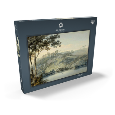Darstellung des Puzzle Motivs Lake Nemi and the Town of Genzano 200 Puzzle Schachtel Ansicht2