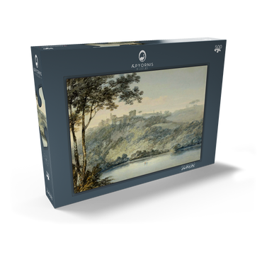 Darstellung des Puzzle Motivs Lake Nemi and the Town of Genzano 500 Puzzle Schachtel Ansicht2