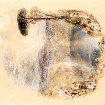 Darstellung des Puzzle Motivs Lake Nemi 1000 Puzzle 3D Modell