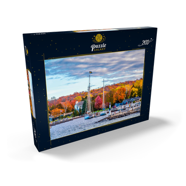 Darstellung des Puzzle Motivs Sister Bay Stadt Hafenblick in Door County Wisconsin 200 Puzzle Schachtel Ansicht2