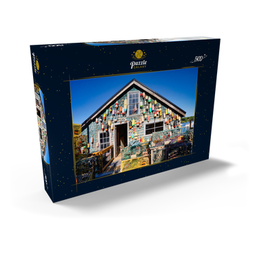 Darstellung des Puzzle Motivs Bass Harbour auf der Wüsteninsel in Maine USA 500 Puzzle Schachtel Ansicht2