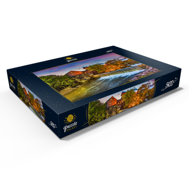 Darstellung des Puzzle Motivs Taubenschmiede Tennessee TN Alte Mühle. 500 Puzzle Schachtel Ansicht1