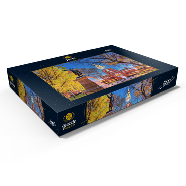 Darstellung des Puzzle Motivs Independence Hall in Philadelphia, Pennsylvania, USA. 500 Puzzle Schachtel Ansicht1