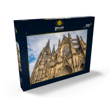 Darstellung des Puzzle Motivs Kölner Dom, Denkmal des deutschen Katholizismus und der gotischen Architektur in Köln. 200 Puzzle Schachtel Ansicht2