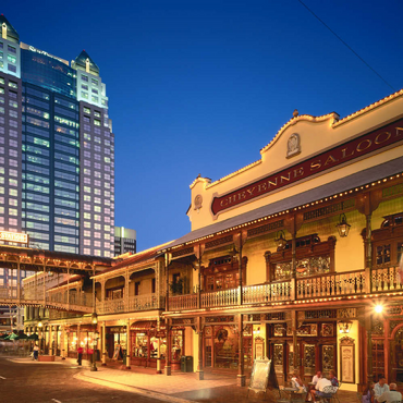 Darstellung des Puzzle Motivs Vergnügungs- und Einkaufskomplex Church Street Station, Orlando, Florida, USA 100 Puzzle 3D Modell