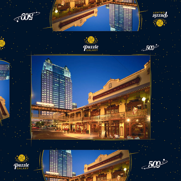 Darstellung des Puzzle Motivs Vergnügungs- und Einkaufskomplex Church Street Station, Orlando, Florida, USA 500 Puzzle Schachtel 3D Modell