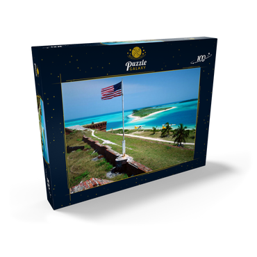 Darstellung des Puzzle Motivs Fort Jefferson im Dry Tortugas Nationalpark, Florida Keys, Florida, USA 100 Puzzle Schachtel Ansicht2