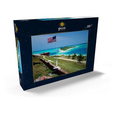 Darstellung des Puzzle Motivs Fort Jefferson im Dry Tortugas Nationalpark, Florida Keys, Florida, USA 500 Puzzle Schachtel Ansicht2
