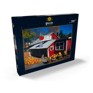 Darstellung des Puzzle Motivs Gemüseladen mit Kürbisse, Connecticut, USA 200 Puzzle Schachtel Ansicht2