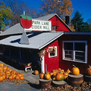 Darstellung des Puzzle Motivs Gemüseladen mit Kürbisse, Connecticut, USA 500 Puzzle 3D Modell