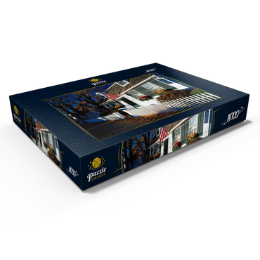 Darstellung des Puzzle Motivs Kaffeehaus in Essex, Connecticut, USA 1000 Puzzle Schachtel Ansicht1