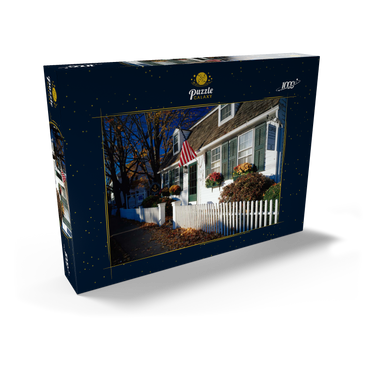 Darstellung des Puzzle Motivs Kaffeehaus in Essex, Connecticut, USA 1000 Puzzle Schachtel Ansicht2