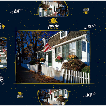 Darstellung des Puzzle Motivs Kaffeehaus in Essex, Connecticut, USA 100 Puzzle Schachtel 3D Modell