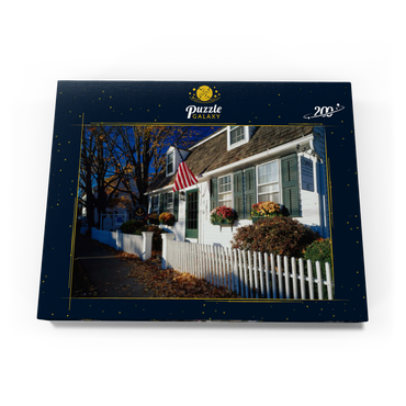Darstellung des Puzzle Motivs Kaffeehaus in Essex, Connecticut, USA 200 Puzzle Schachtel Ansicht3
