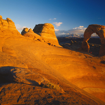 Darstellung des Puzzle Motivs Blick auf Delicate Arch, Arches Nationalpark, Utah, USA 100 Puzzle 3D Modell