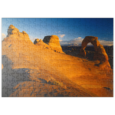 Darstellung des Puzzle Motivs puzzleplate Blick auf Delicate Arch, Arches Nationalpark, Utah, USA 200 Puzzle