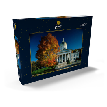 Darstellung des Puzzle Motivs State House, Montpelier, Vermont, USA 1000 Puzzle Schachtel Ansicht2