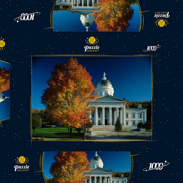 Darstellung des Puzzle Motivs State House, Montpelier, Vermont, USA 1000 Puzzle Schachtel 3D Modell