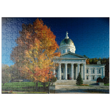 Darstellung des Puzzle Motivs puzzleplate State House, Montpelier, Vermont, USA 200 Puzzle