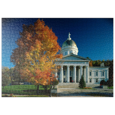 Darstellung des Puzzle Motivs puzzleplate State House, Montpelier, Vermont, USA 500 Puzzle