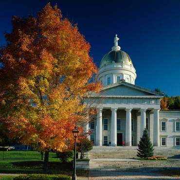 Darstellung des Puzzle Motivs State House, Montpelier, Vermont, USA 500 Puzzle 3D Modell