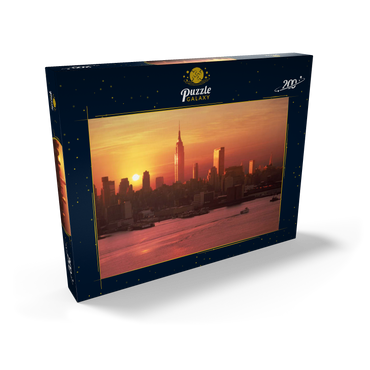 Darstellung des Puzzle Motivs Skyline mit Empire State Building, Manhattan, New York City, New York, USA 200 Puzzle Schachtel Ansicht2