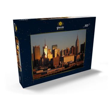 Darstellung des Puzzle Motivs Blick über Hudson auf Manhattan, New York City, New York, USA 500 Puzzle Schachtel Ansicht2