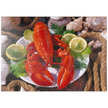 Darstellung des Puzzle Motivs puzzleplate Hummer 1000 Puzzle