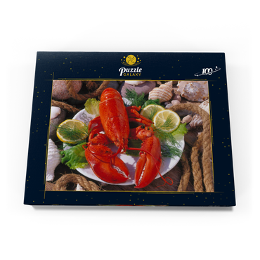 Darstellung des Puzzle Motivs Hummer 100 Puzzle Schachtel Ansicht3