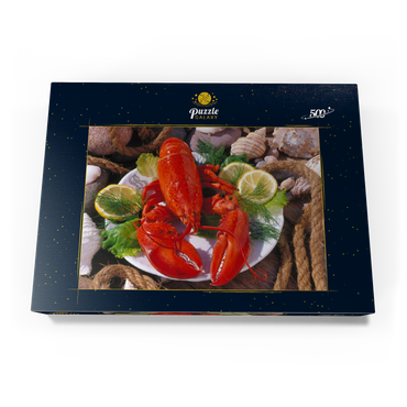 Darstellung des Puzzle Motivs Hummer 500 Puzzle Schachtel Ansicht3