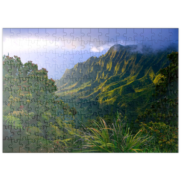 Darstellung des Puzzle Motivs puzzleplate Na Pali Küste, Insel Kauai, Hawaii, USA 200 Puzzle