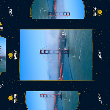 Darstellung des Puzzle Motivs Golden Gate Bridge, San Francisco, Kalifornien, USA 1000 Puzzle Schachtel 3D Modell