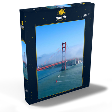 Darstellung des Puzzle Motivs Golden Gate Bridge, San Francisco, Kalifornien, USA 100 Puzzle Schachtel Ansicht2
