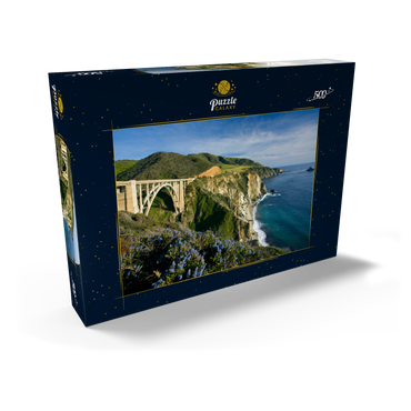 Darstellung des Puzzle Motivs Küste am Highway One bei Big Sur, Kalifornien, USA 500 Puzzle Schachtel Ansicht2