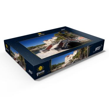Darstellung des Puzzle Motivs Gartenanlage der Villa Vizcaya in Coconut Grove Miami, Florida, USA 1000 Puzzle Schachtel Ansicht1
