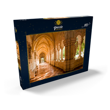 Darstellung des Puzzle Motivs Kreuzgang im wiederaufgebauten Spanish Monastery of St. Bernard in Miami, Florida, USA 100 Puzzle Schachtel Ansicht2