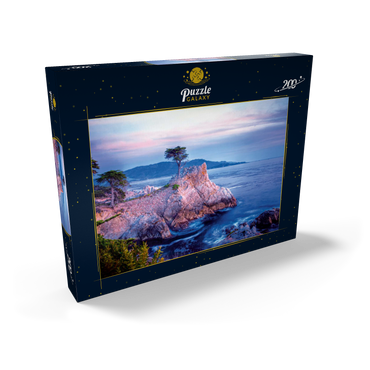 Darstellung des Puzzle Motivs Lonely Cypress, Monterey Zypresse an der Pazifikküste bei Carmel 200 Puzzle Schachtel Ansicht2