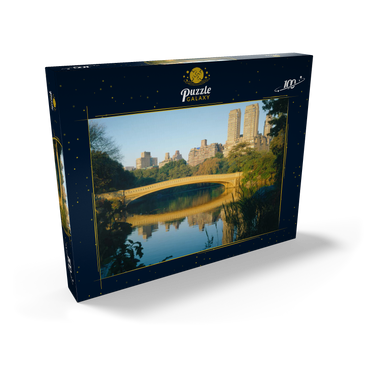 Darstellung des Puzzle Motivs See im Central Park, Uptown Manhattan, New York City, New York, USA 100 Puzzle Schachtel Ansicht2