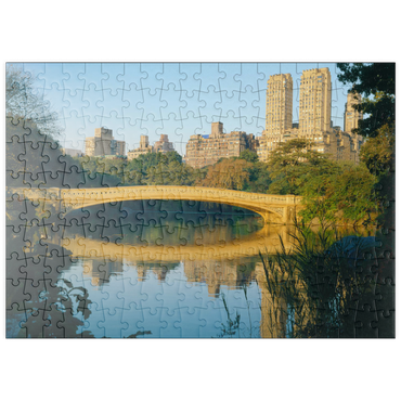 Darstellung des Puzzle Motivs puzzleplate See im Central Park, Uptown Manhattan, New York City, New York, USA 200 Puzzle