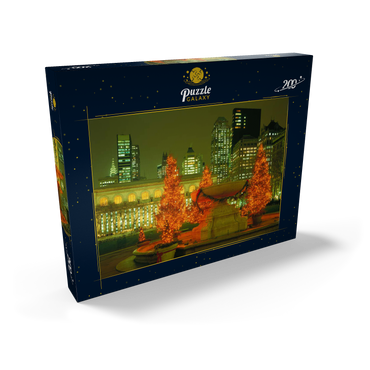 Darstellung des Puzzle Motivs Public Library in Midtown-Manhattan, New York City, New York, USA 200 Puzzle Schachtel Ansicht2